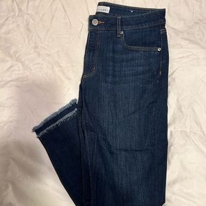 LOFT curvy mid rise jeans (skinny)